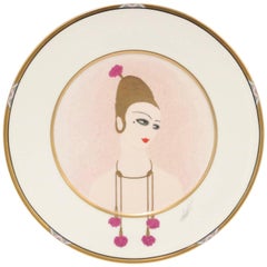 Erte Decorative Plate 'Carnation'