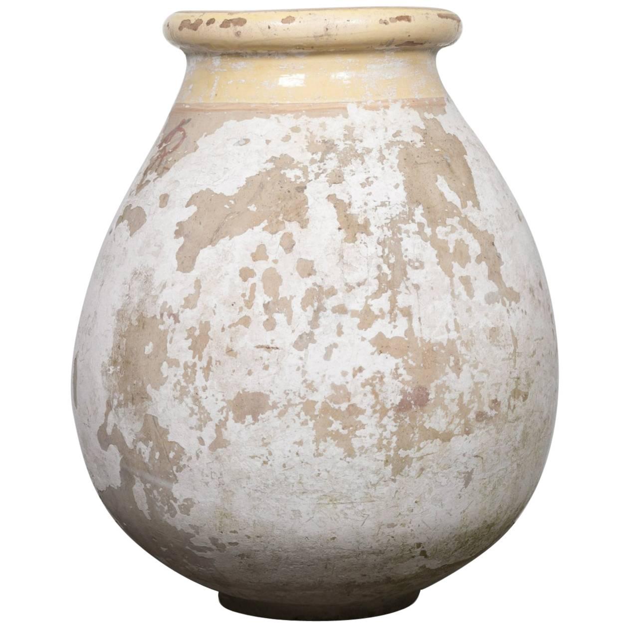 Large 19th Century French Terracotta Biot Pot or Jar