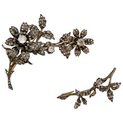 Combinaison antique française de diamant Trembleuse/Tiara