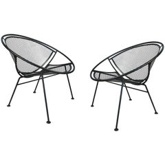 Pair of Salterini 'Radar' Collection Lounge Chairs by Tempestini