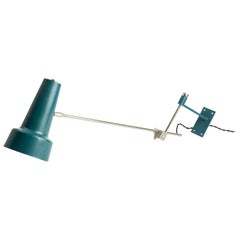 Modern Industrial Blue Swing Arm Sconce