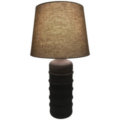 Vintage Large Swedish Ceramic Table Lamp by Italian Manufacturer Bitossi, 1960