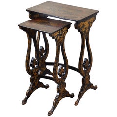 Pair of 19th Century English Chinoiserie Pine Tables