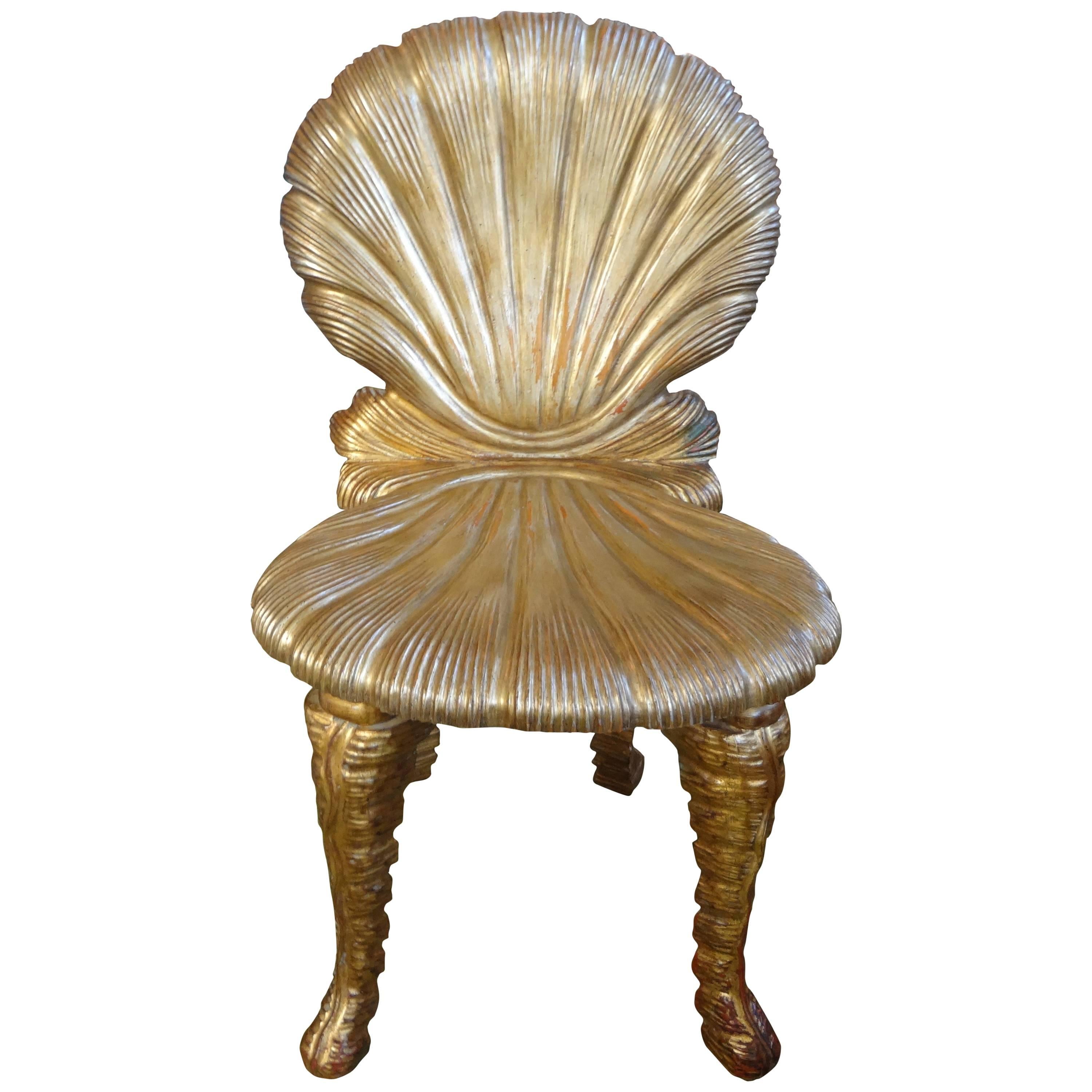 Gilt Wood Grotto Chair