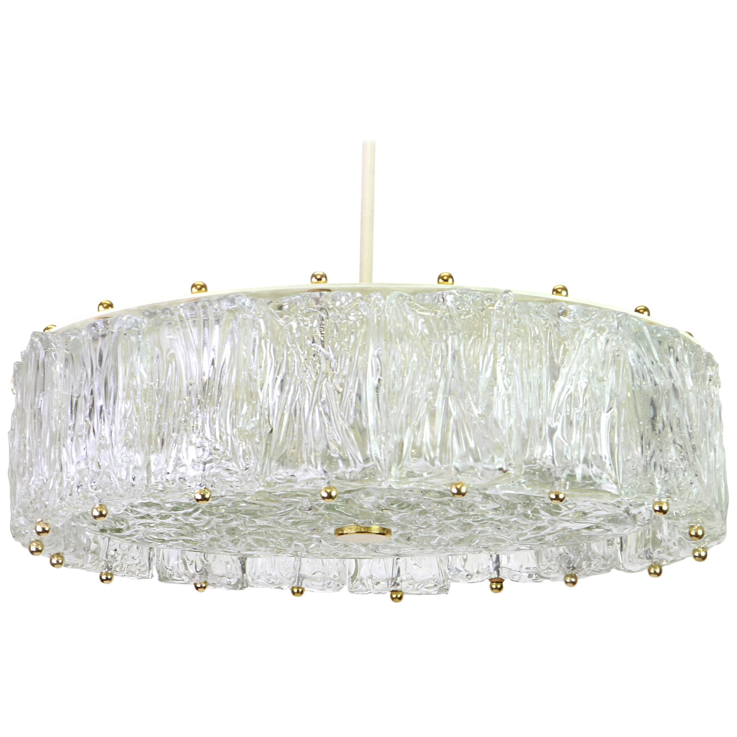 Midcentury Murano Glass Chandelier by Barovier & Toso, Italy, 1960s