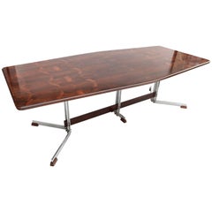 Brazilian Jacaranda 1960s Dining Table for Eight by Liceu de Artes