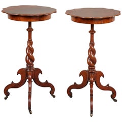 Pair of Late 19th Century Swedish Walnut Side Tables
