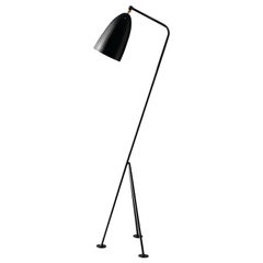Greta Magnusson Grossman 'Grasshopper' Floor Lamp in Glossy Black for GUBI