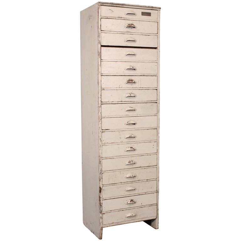 "Class of 1925" Upright Wooden Chest of Drawers at 1stDibs