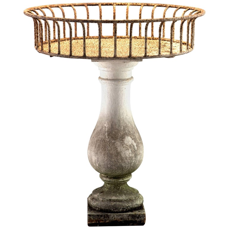 Industrial Style Iron Planter For Sale at 1stdibs