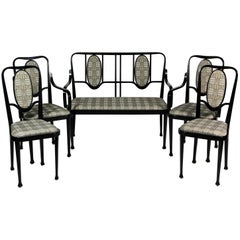 Art Nouveau Style Seating Group by Thonet, Vienna circa 1980