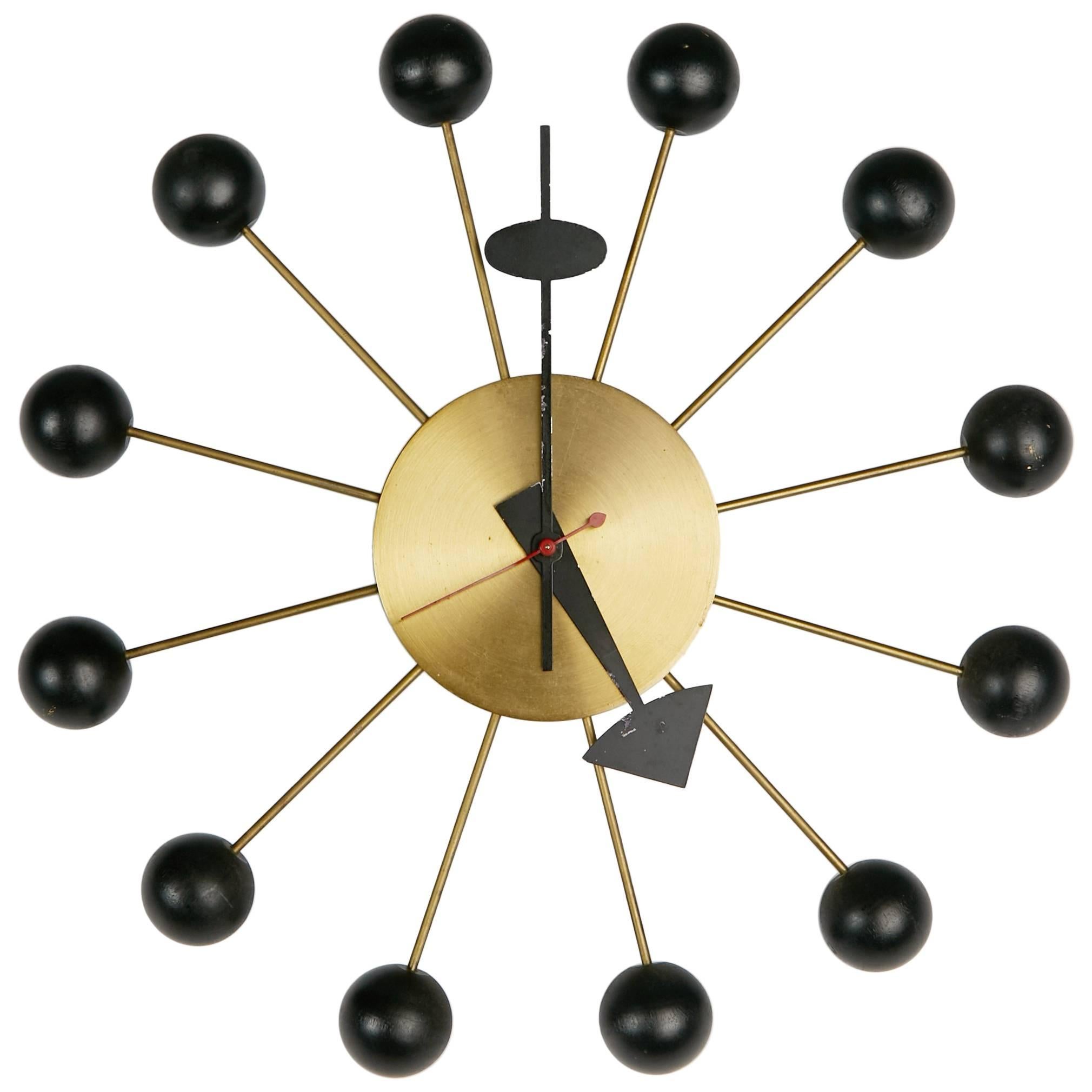 George Nelson Black Ball Clock for Howard Miller, circa 1950