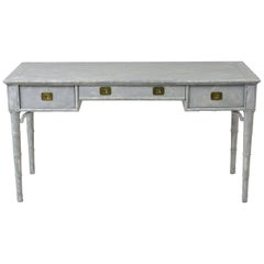 Faux Painted Bamboo Desk