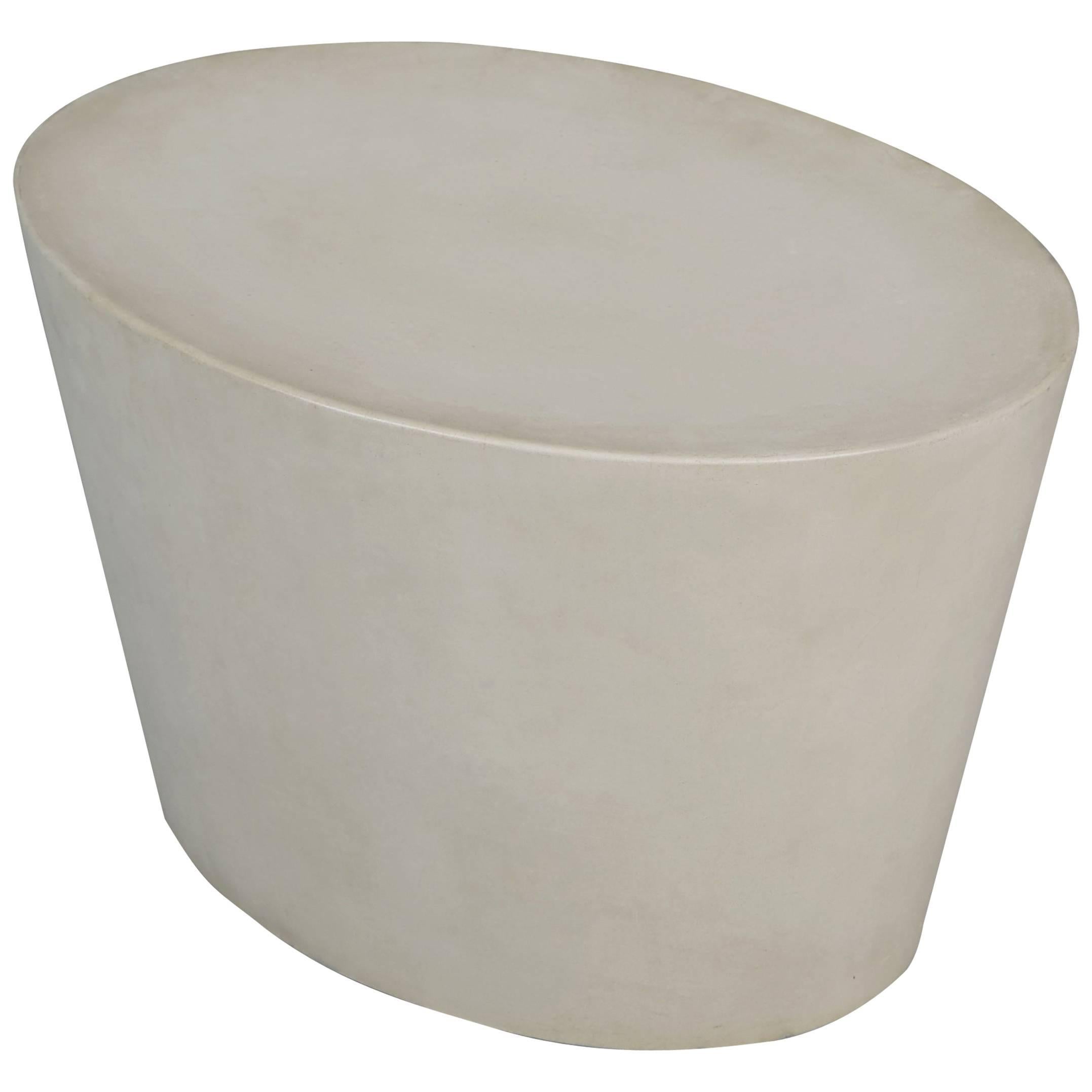 This first generation Maya Lin stool is fabricated of molded concrete, unlike the polyethylene (plastic) modern versions of today, and is stamped at the bottom. These original early production examples are no longer in production and are much higher