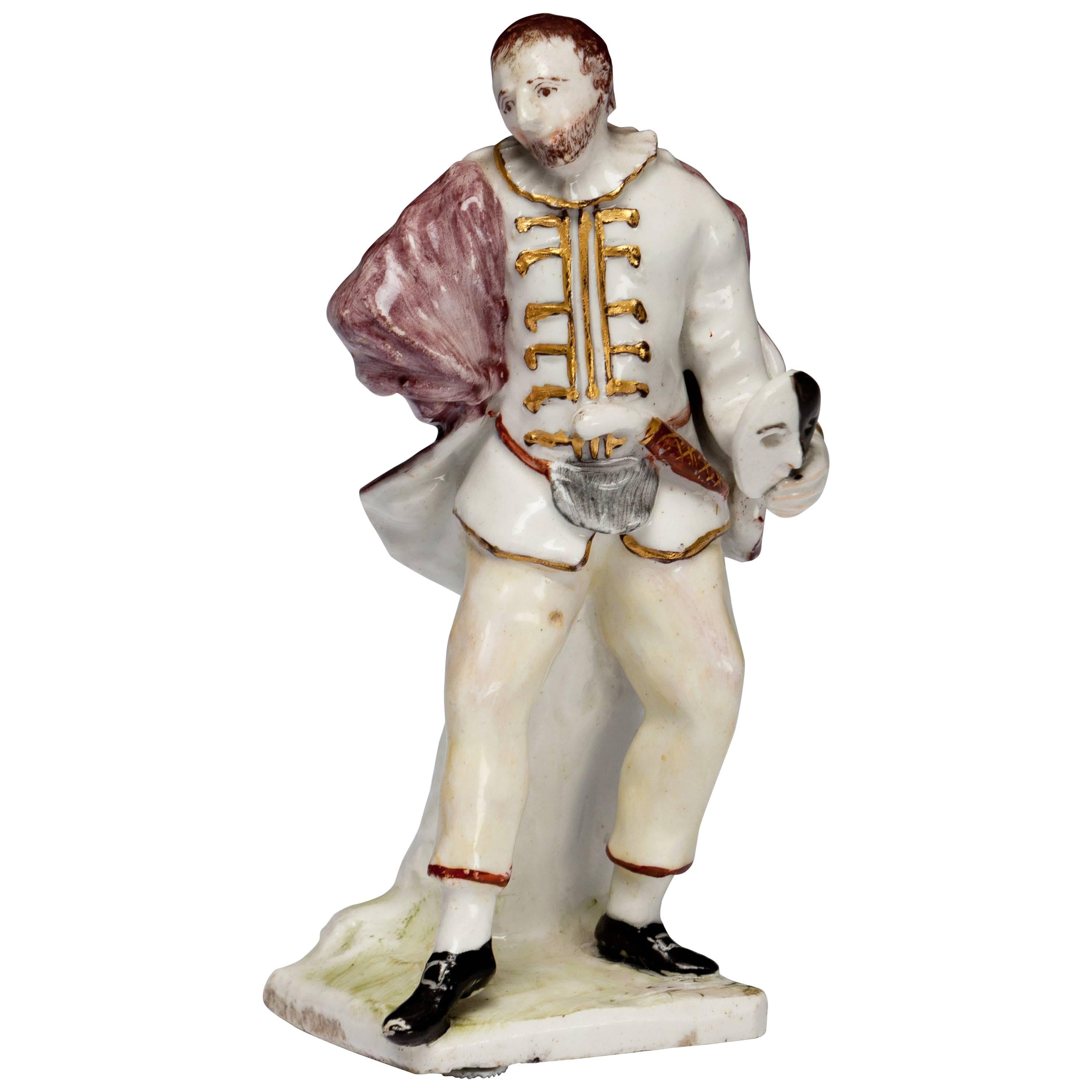 Figure 'Scapino, ' from the Commedia Bow Porcelain, circa For Sale 1stDibs | scapino commedia commedia dell'arte figures, commedia dell'arte scapino