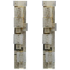 Pair of Glustin Luminaires Creation Tall Wall Sconces
