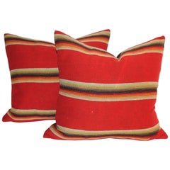 Mexican / American Early Wool Serape Pillows