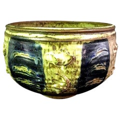 Vintage Otto and Vivika Heino Signed Midcentury Large California Studio Pottery Bowl