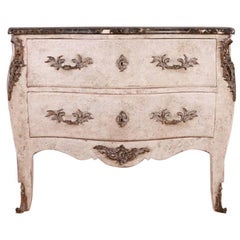19th Century French Painted Rococo Commode
