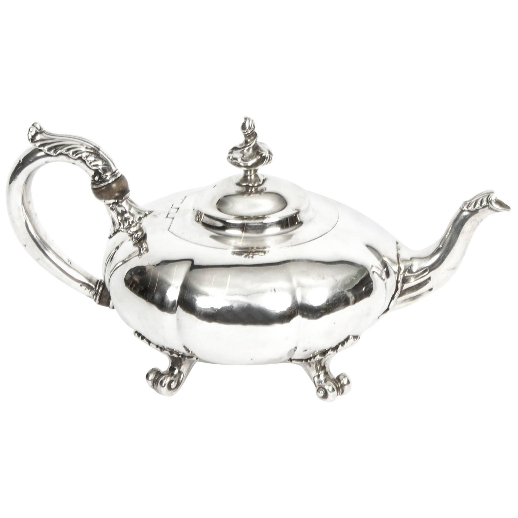 Antique Sterling Silver Teapot Paul Storr, 1836