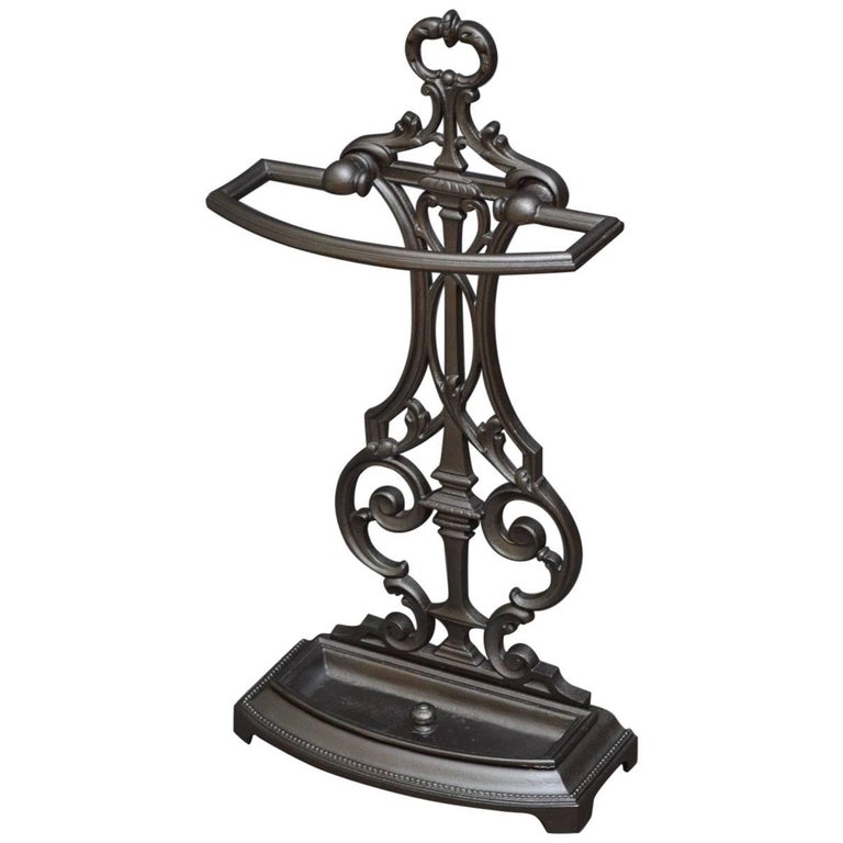 Art Nouveau Cast Iron Umbrella Stand at 1stDibs art nouveau umbrella stand