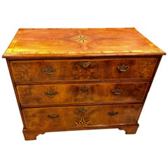 18th Century German Chest of Drawers or Commode with Spectacular Inlays