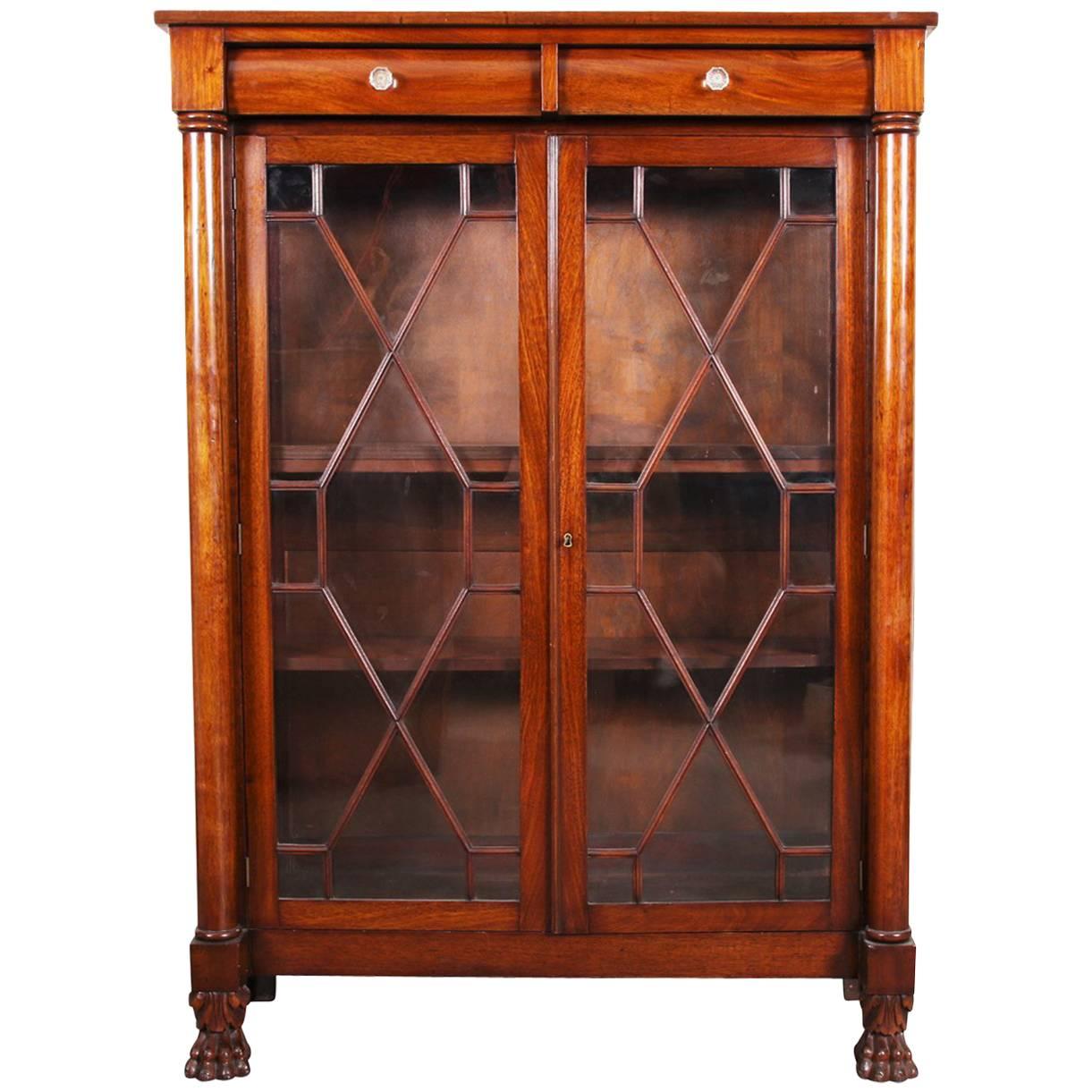 Mahogany Bookcase, Second Empire, circa 1860