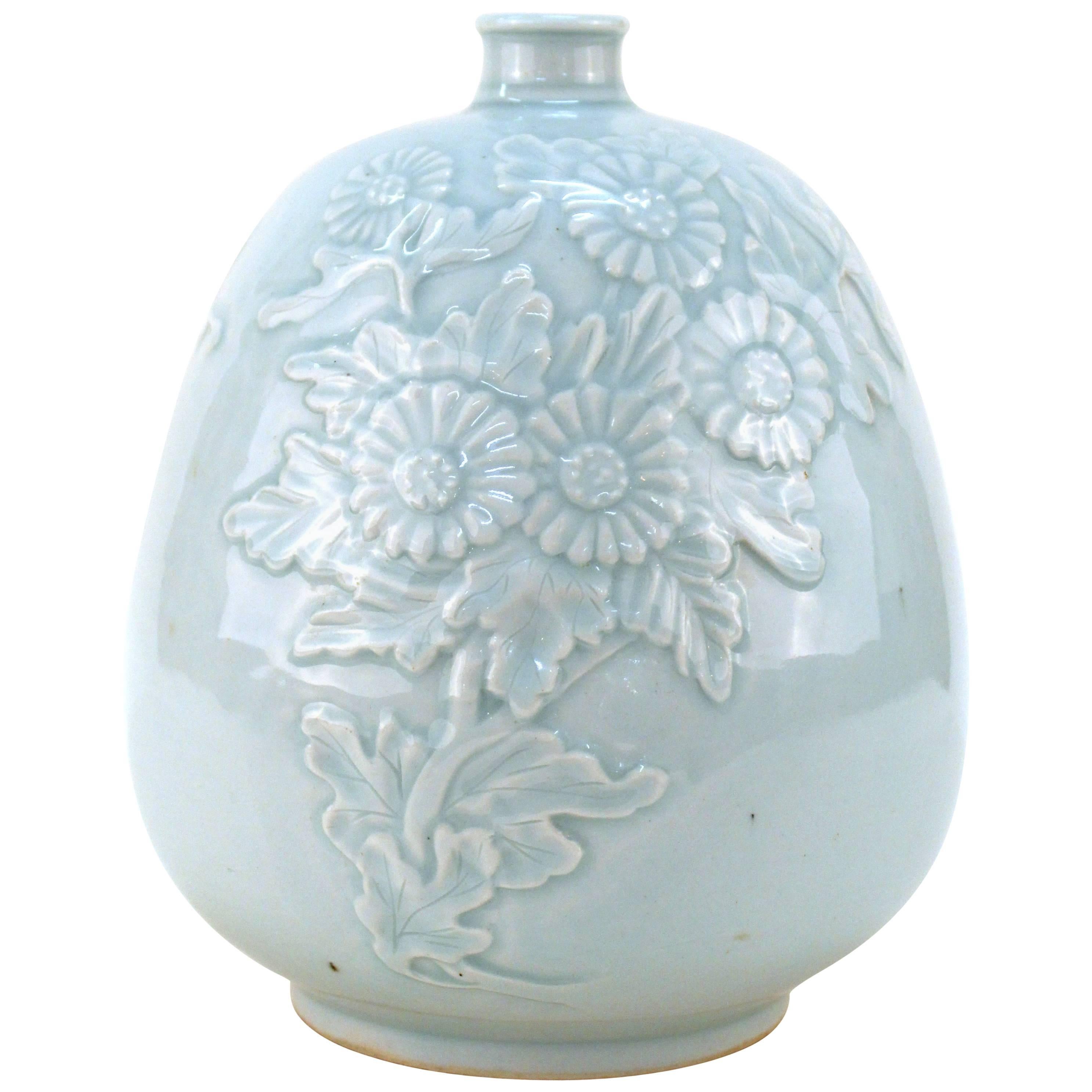 Korean Celadon-Glazed Pottery Vase