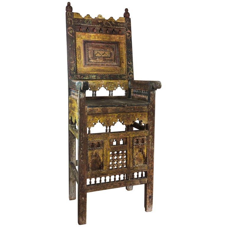 Jewish Chair for Circumcision, Tunisia, 18th Century For Sale at 1stDibs