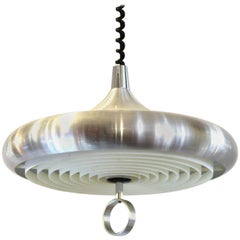 Op-Art Mid-Century Modern Pendant Light