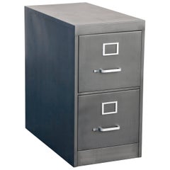 Used Mid Century Two-Drawer Filing Cabinet, Custom Refinished to Order