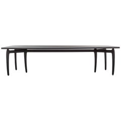 THEO DINING TABLE - Modern Hand-Carved Ebony Wood Dining Table