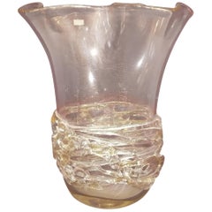Italian Golden Blown Vase