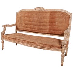 19th Century Original Painted Swedish Sofa