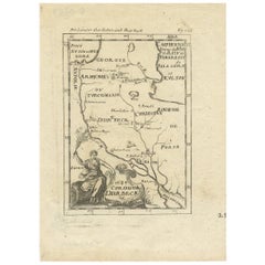 Antique Map of Armenia, Turkey and Persia by A.M. Mallet, circa 1684