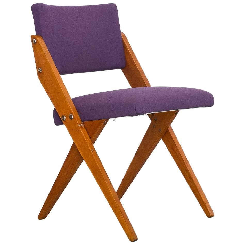 1950s "Tesoura" Chair in Pau Marfim Wood by José Zanine Caldas, Brazil Modern