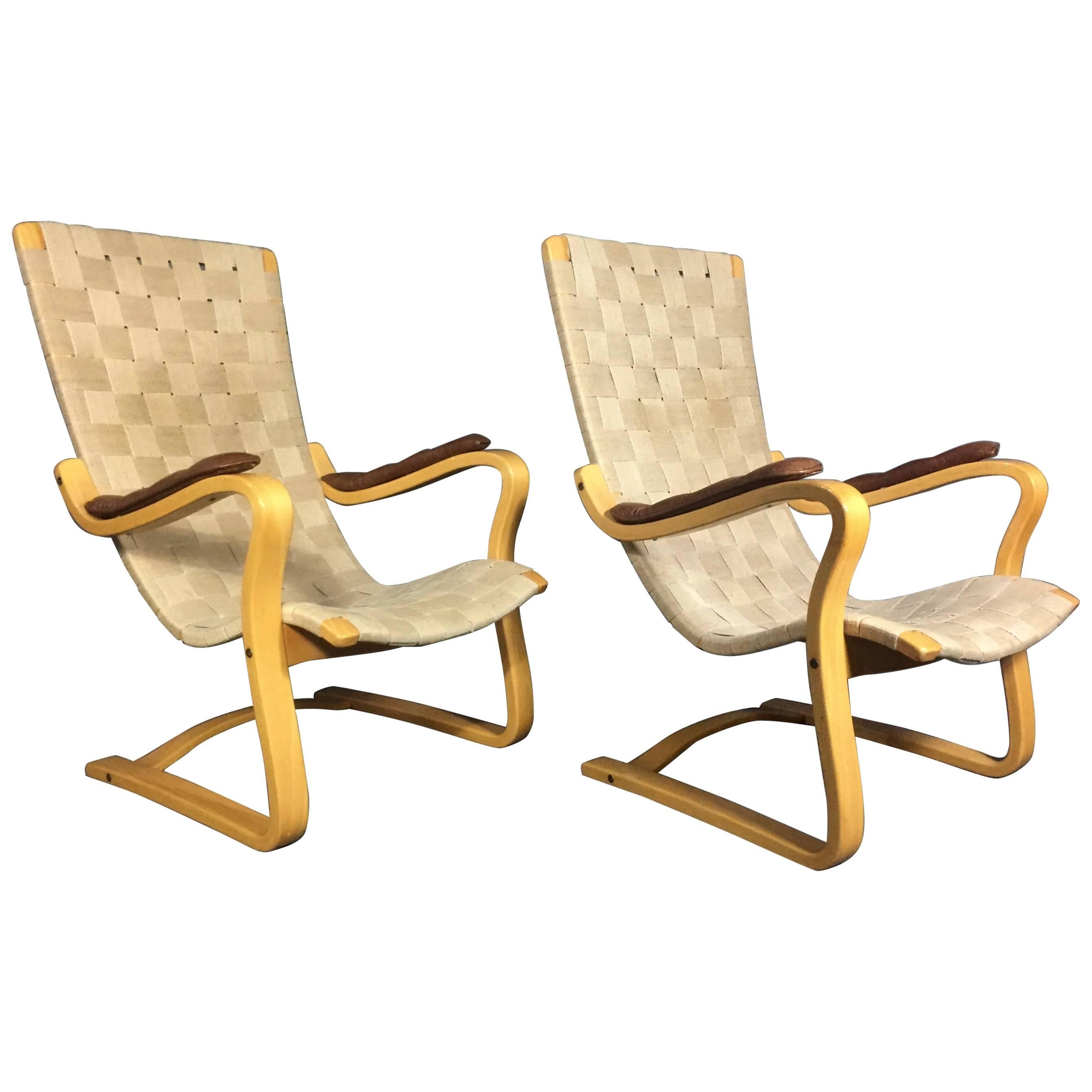 Gustaf Axel Berg "Patronen" Lounge Chair, Sweden, 1970s For Sale