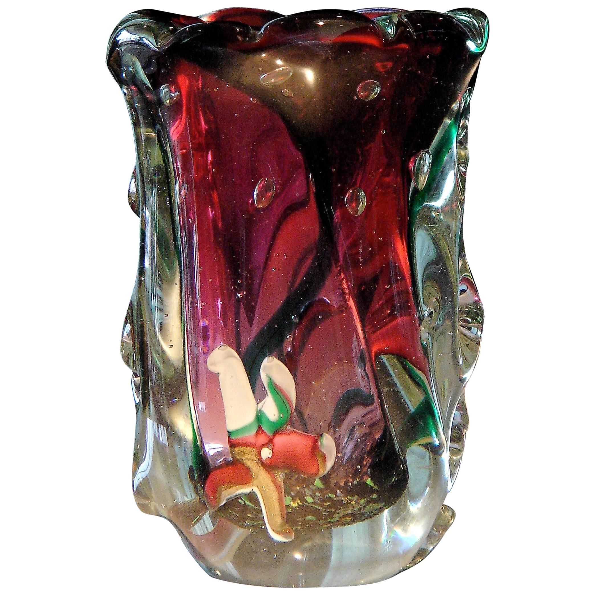 DINO MARTENS, Marine Multicolor Murano Glass, 1950, FRATELLI TOSO. For Sale
