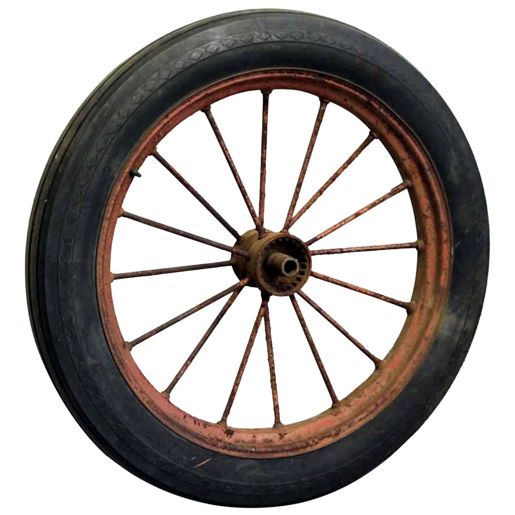 1915 Original Goodyear Farm Tractor Wheel