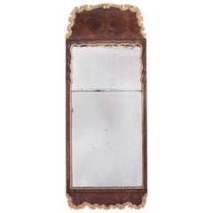 Antique Queen Anne Walnut Mirror