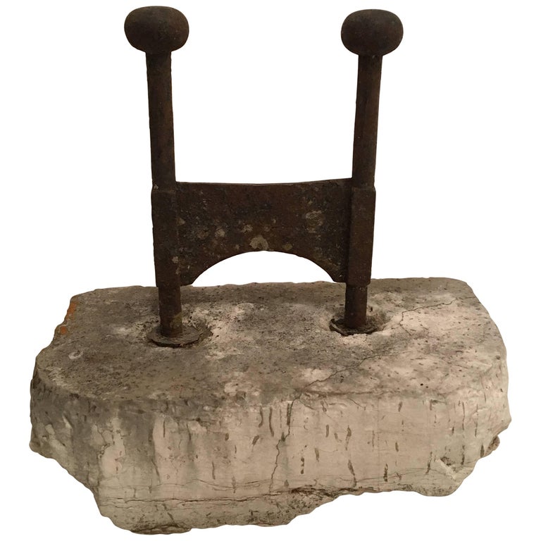 Iron boot scraper, 1780, offered by David Skinner Antiques