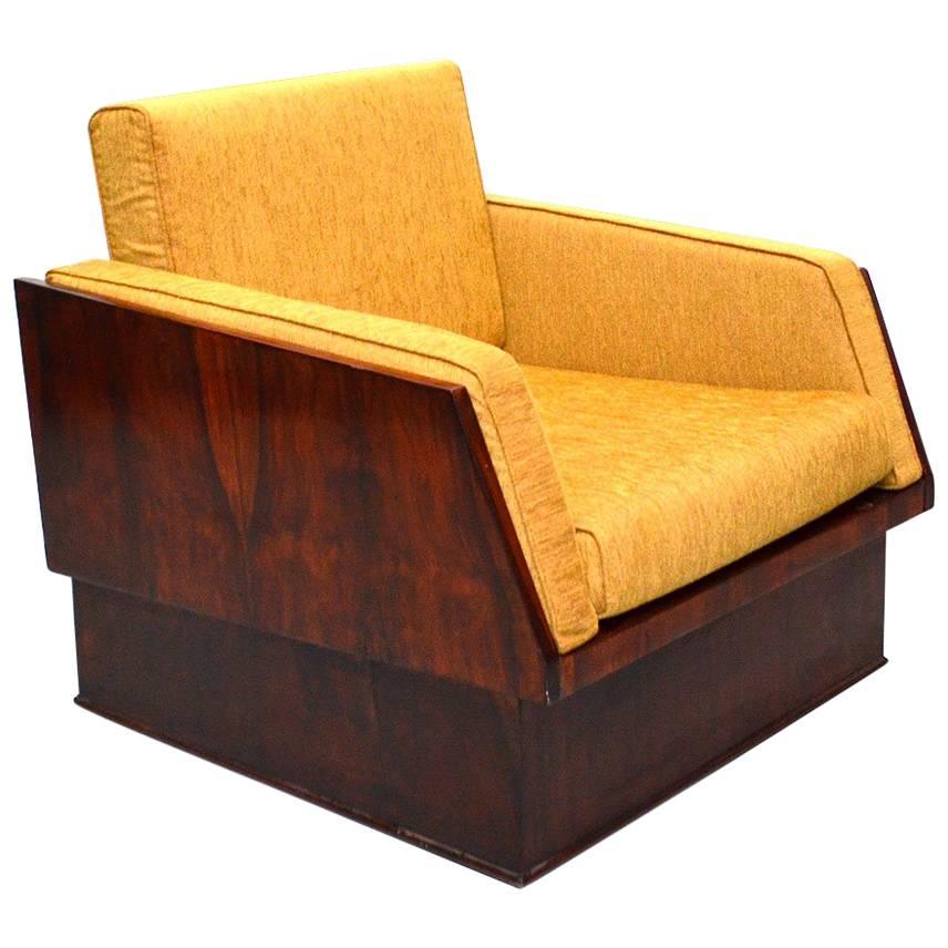 Brazilian Hardwood Armchair, Novo Rumo, Brazilian, Midcentury For Sale