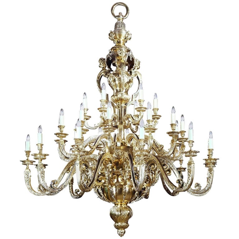 Large Impressive Architectural Style Chandelier at 1stdibs