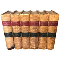 Antique Set of Leather Bound French History Books