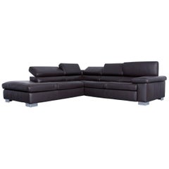Ewald Schillig Courage Corner Couch Leather Brown Couch Modern