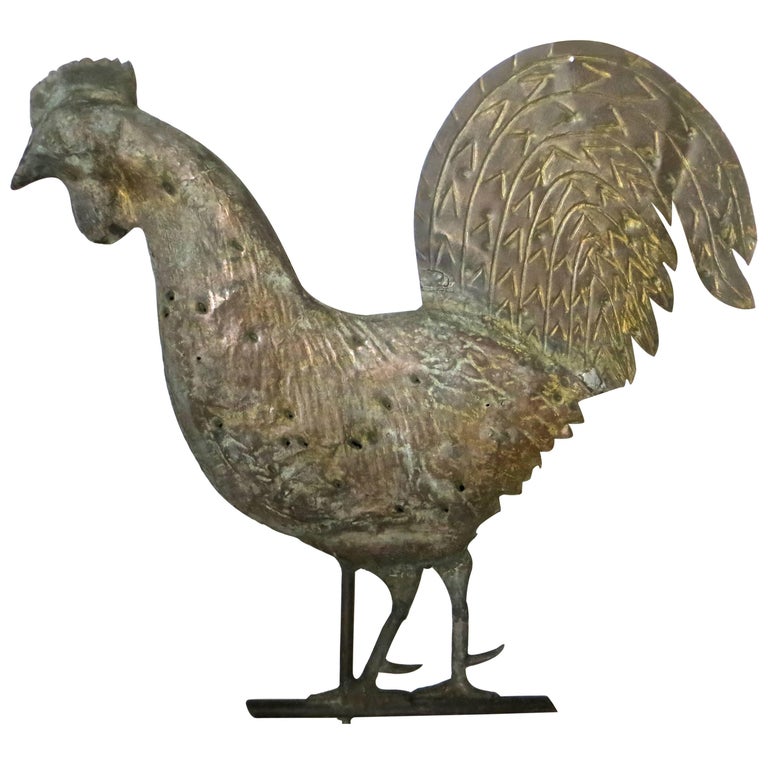 19th Century, Rooster Weathervane, American For Sale at 1stDibs