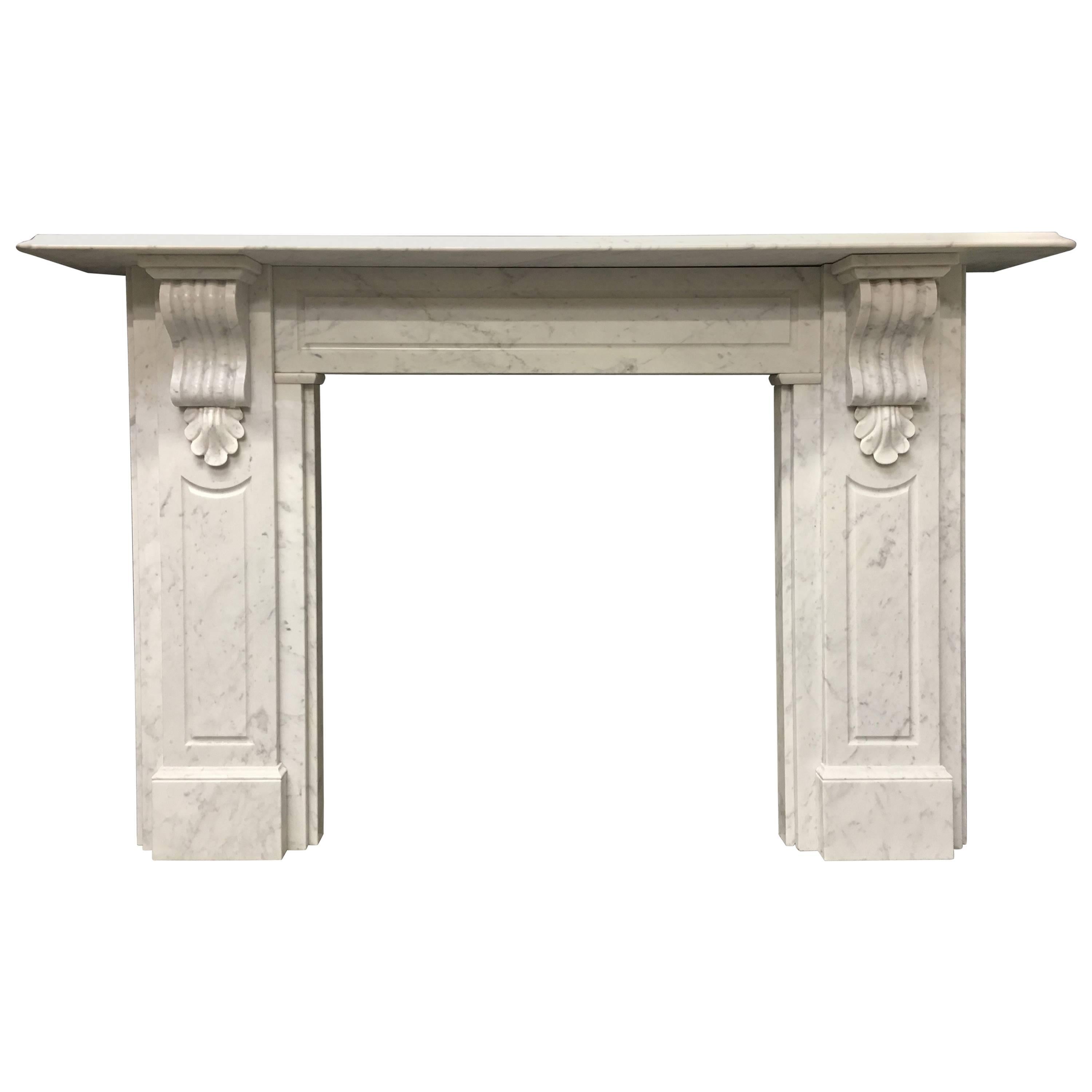 Large Period Marble Fireplace Surround