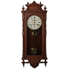 Ansonia Oak "Queen Elizabeth" Time & Strike Regulator Clock, 19th Century