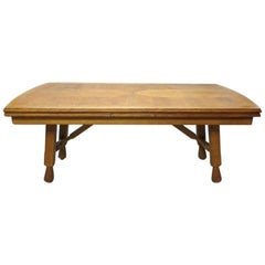 Extending Oak Dining Table by Guillerme et Chambron, France