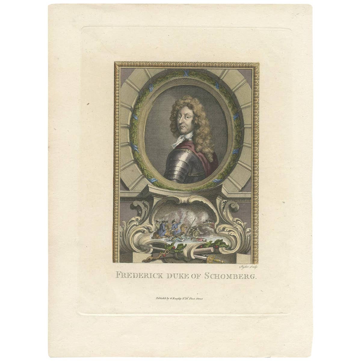 Portrait of Friedrich Hermann, 1st Duke of Schönberg by Ryder, circa 1775
